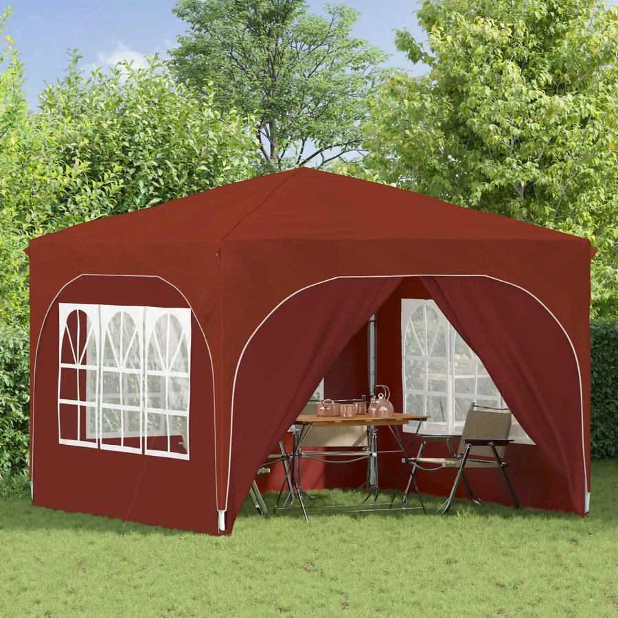 Tente de fête pop-up 290 x 290 x 245 cm Terre cuite - 3