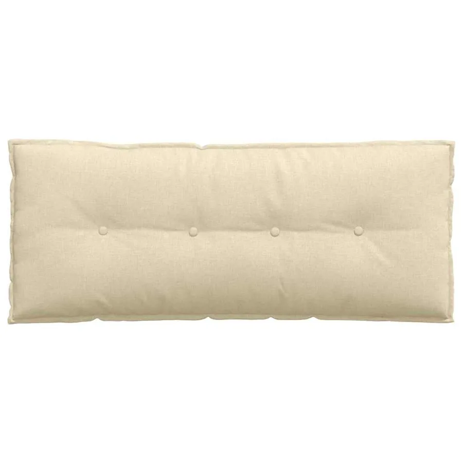 Coussin de Dos Crème 120 x 19 x 50 cm tissu - 6