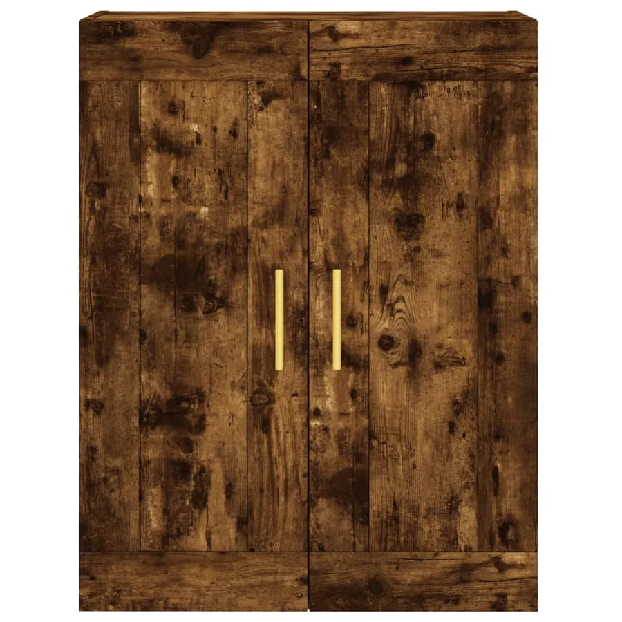Buffet haut Chêne fumé 69,5x34x180 cm Bois d'ingénierie - 6