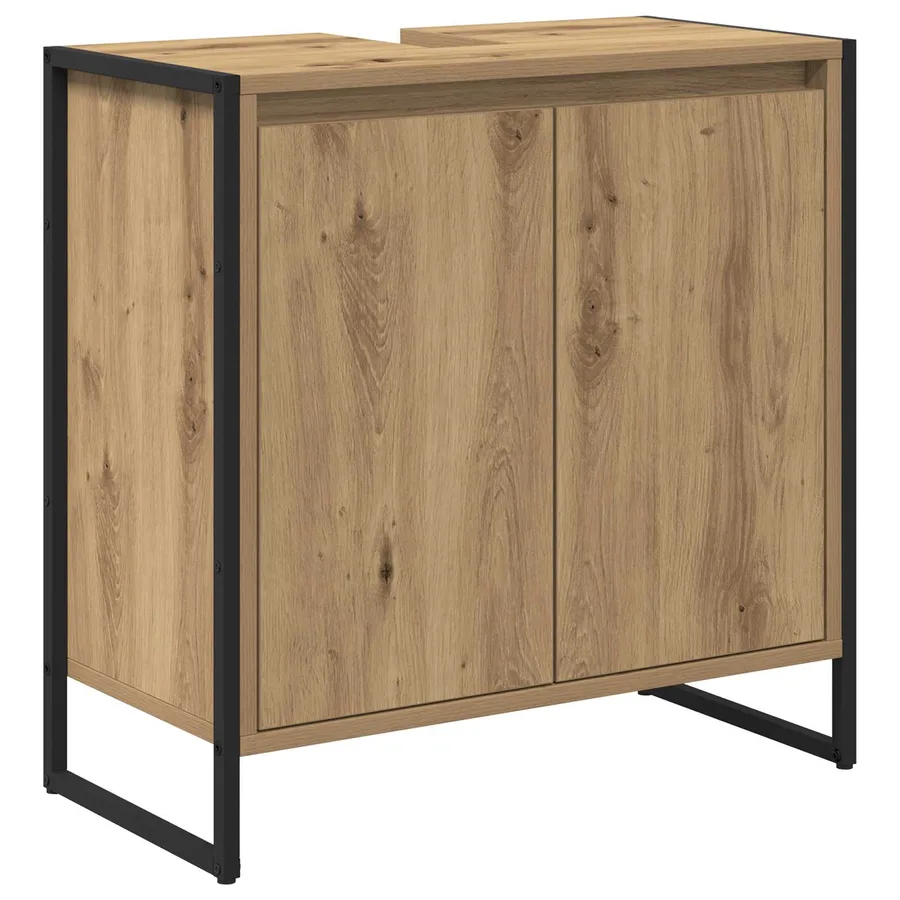 Ensemble de mobilier de salle de bain 4 pc Chêne artisanal - 5