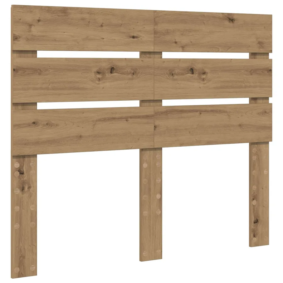 Cadre de lit Chêne artisan 120 x 190 cm Bois de pin massif - 6