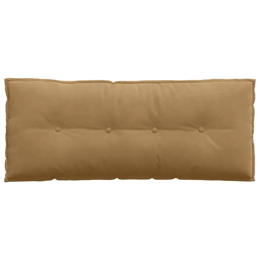 Coussin de Dos Marron 120 x 50 cm Tissu en velours côtelé - 6