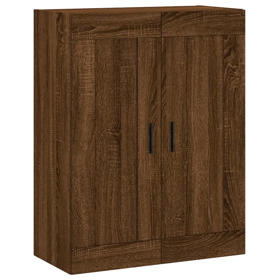 Armoire murale chêne marron 69,5x34x90 cm bois d'ingénierie - 2
