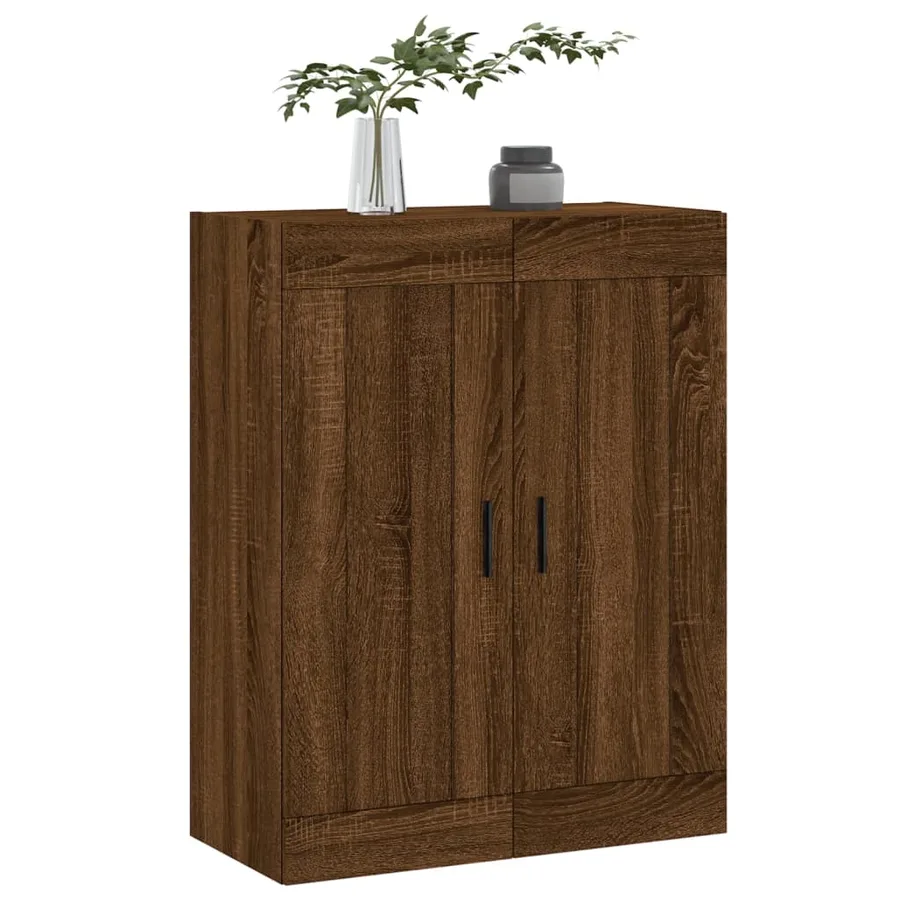 Armoire murale chêne marron 69,5x34x90 cm bois d'ingénierie - 4