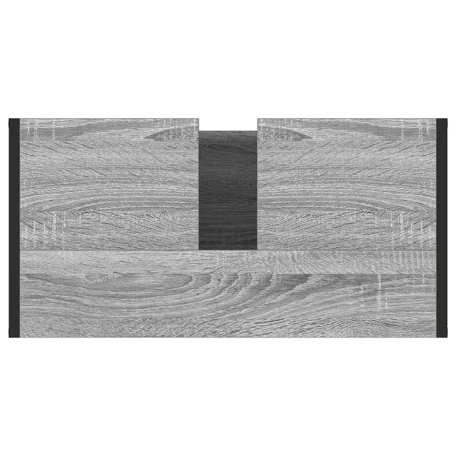 Cabinet de salle de bain avec porte Gris Sonoma 60 x 30 x 60 cm - 9