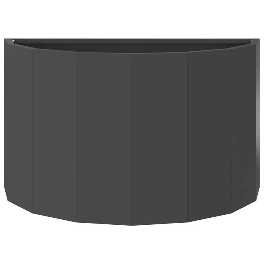Jardinière Noir 60 x 30 x 35 cm Acier - 5