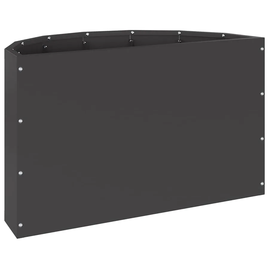 Jardinière Noir 60 x 30 x 35 cm Acier - 7