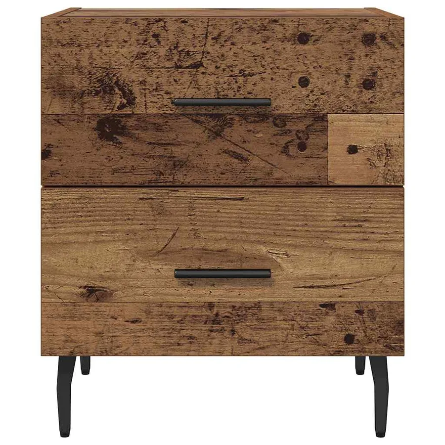 Cabinet de chevet 2 pcs Bois ancien 40 x 35 x 47,5 cm - 7