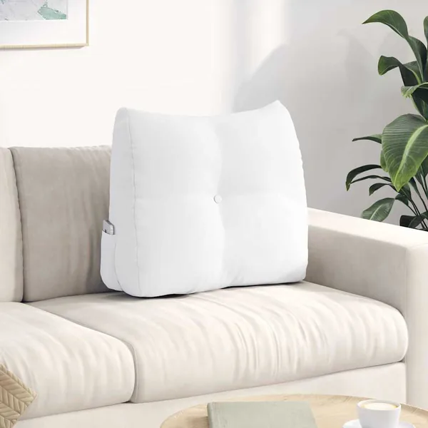 Coussin de Dos Blanc 60 x 24 x 50 cm tissu