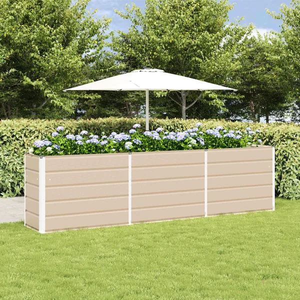 Jardinière Ivoire 290 x 90 x 75 cm Acier galvanisé