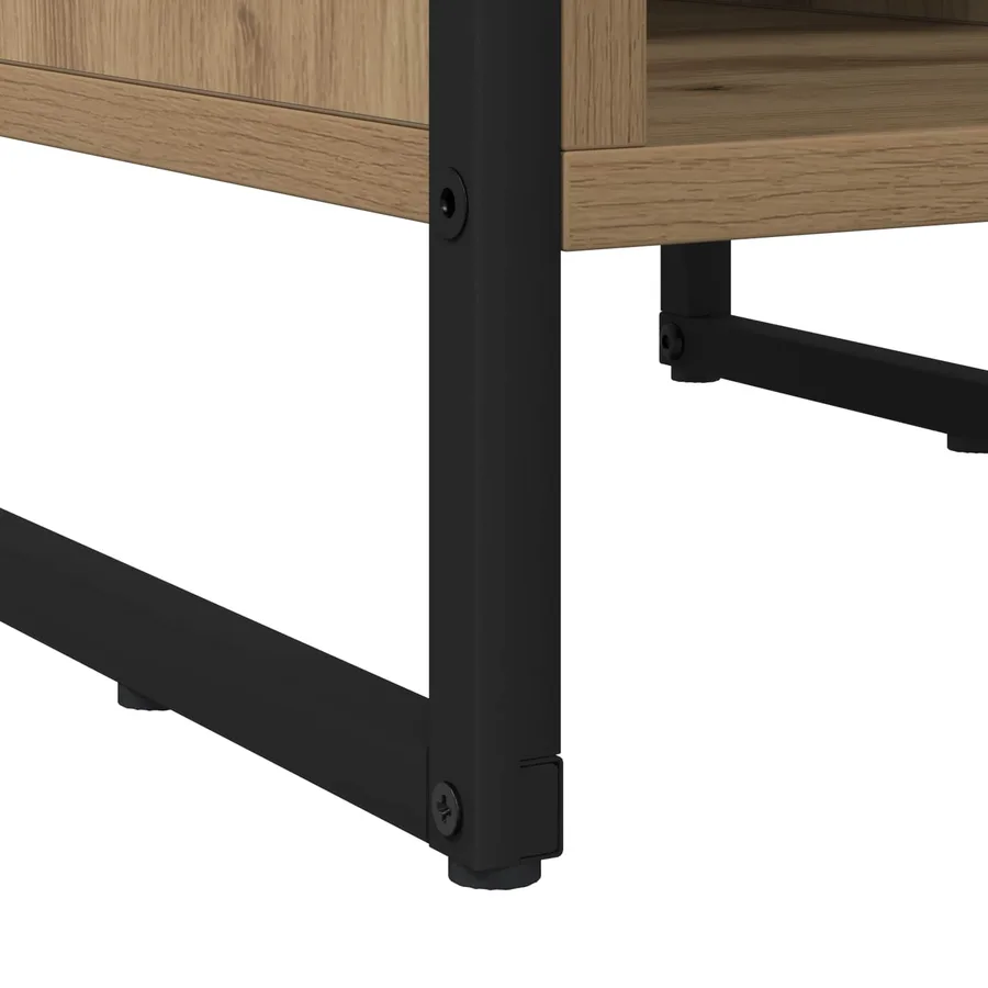 Table de chevet 2 pc Chêne artisan 39.5 x 30 x 50 cm - 10