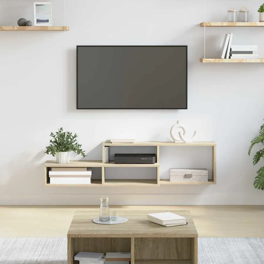 SupportmuralpourTV 120x25x28,5cm Bois d'ingénierie