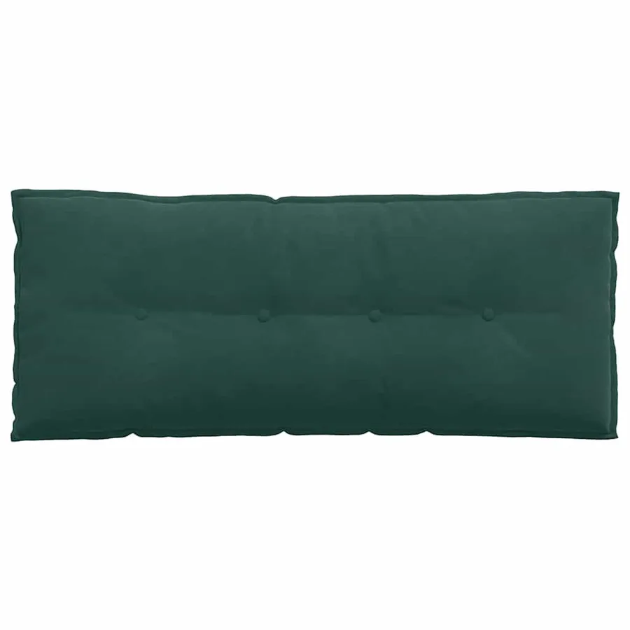 Coussin de Dos Vert foncé 120 x 50 cm Tissu en velours côtelé - 6