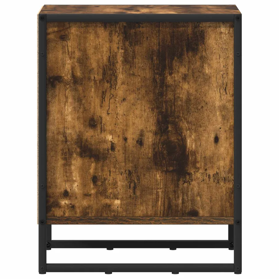 Table de chevet Chêne Fumé 39.5 x 30 x 50 cm Bois d'ingénierie - 6
