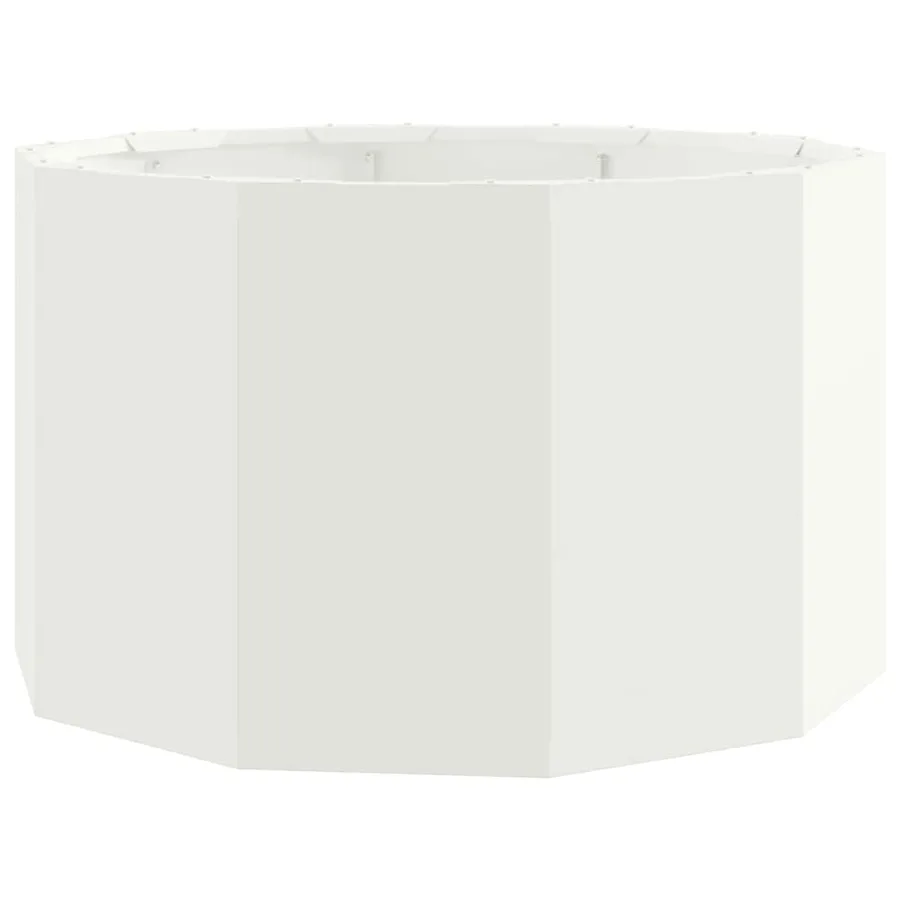 Jardinière Blanc 60 x 60 x 35 cm Acier - 2