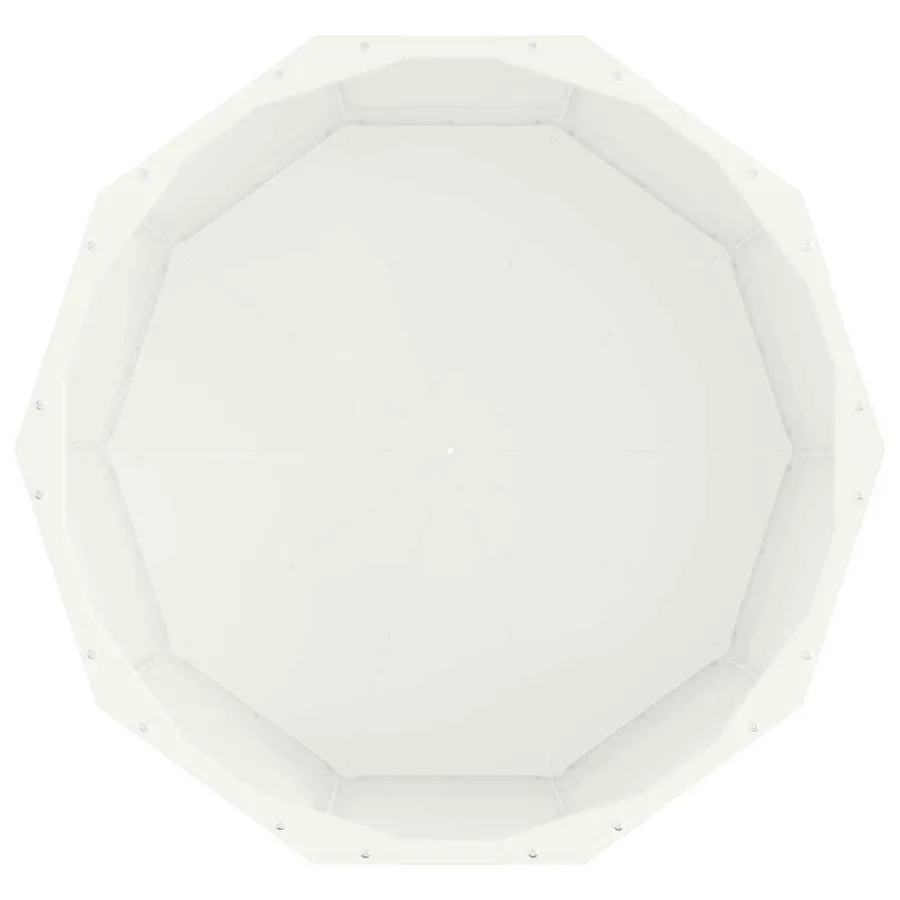 Jardinière Blanc 60 x 60 x 35 cm Acier - 6