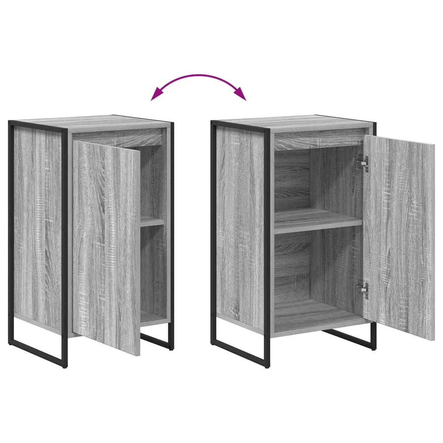 Buffet Gris Sonoma 43 x 36 x 75,5 cm Bois d'ingénierie - 11