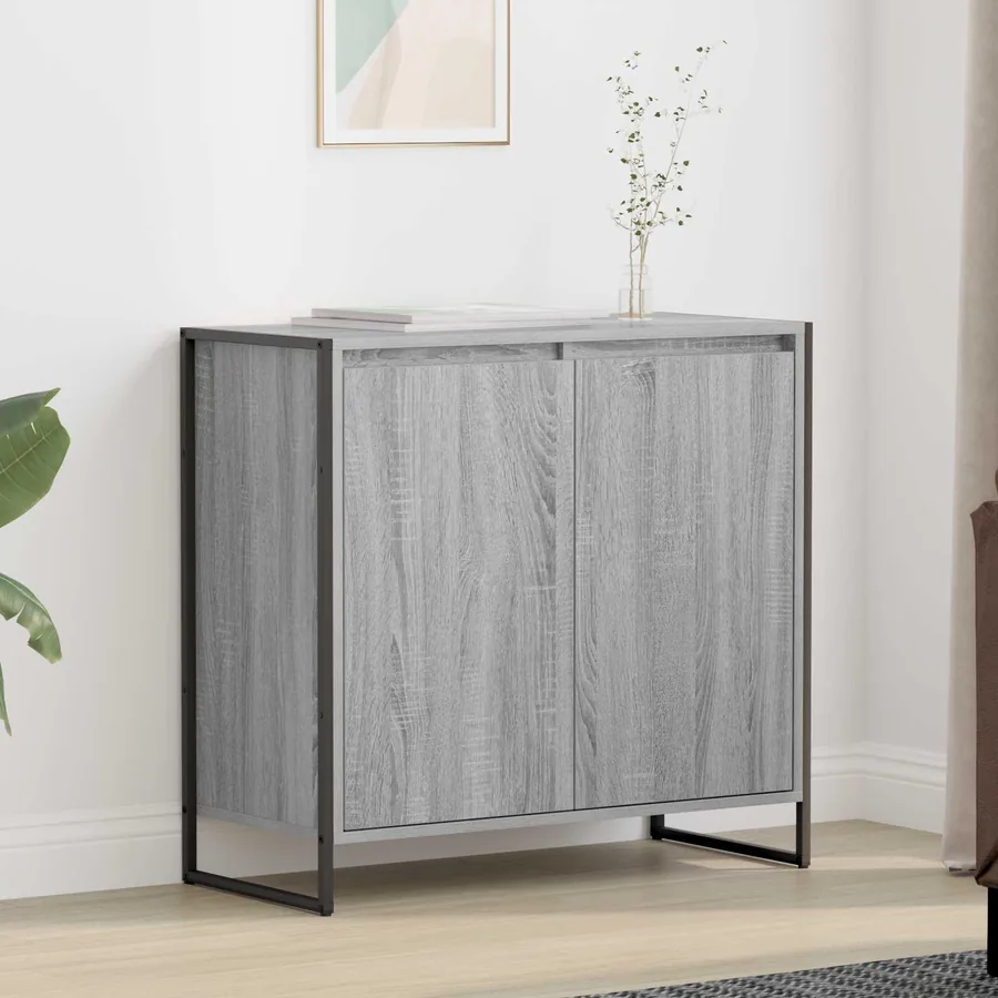 Meuble d'appoint Gris Sonoma 79 x 36 x 75 cm Bois d'ingénierie