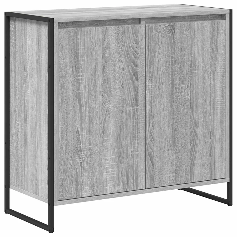 Meuble d'appoint Gris Sonoma 79 x 36 x 75 cm Bois d'ingénierie - 2