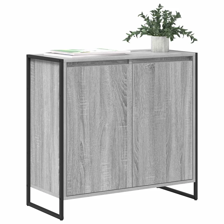Meuble d'appoint Gris Sonoma 79 x 36 x 75 cm Bois d'ingénierie - 3