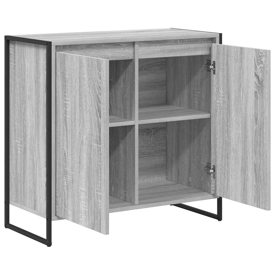 Meuble d'appoint Gris Sonoma 79 x 36 x 75 cm Bois d'ingénierie - 5
