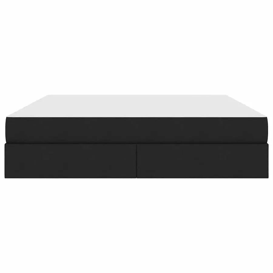 Lit avec rangement et matelas Noir 180 x 200 cm Polyester - 7