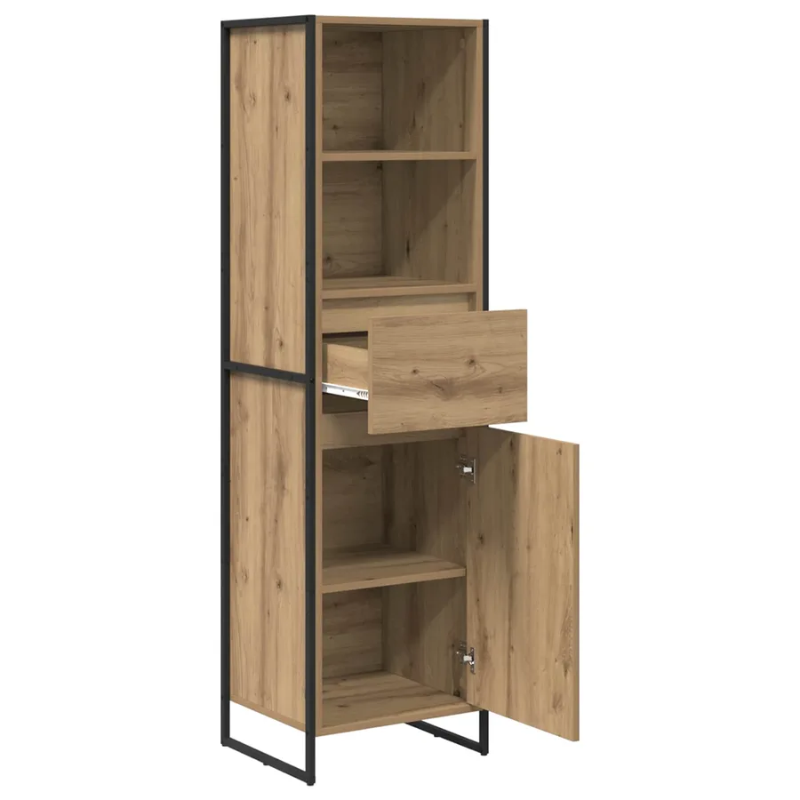 Bibliothèque Chêne artisan 43 x 36 x 150.5 cm Bois d'ingénierie - 5