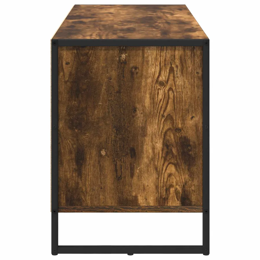 Meuble TV Chêne Fumé 100 x 36 x 49.5 cm Bois d'ingénierie - 7