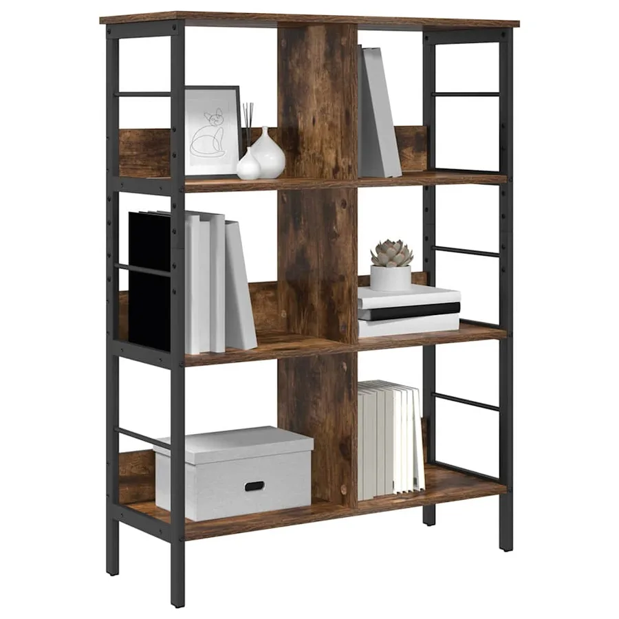 Étagère Chêne fumé 82 x 32 x 112 cm Bois d'ingénierie - 3