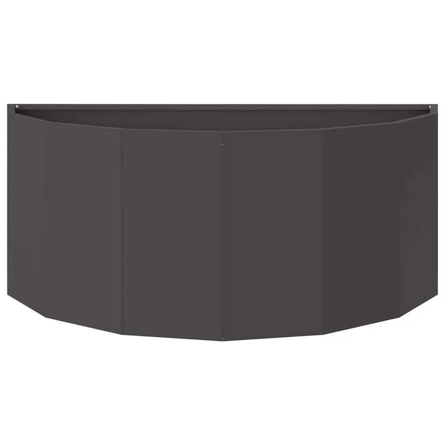 Jardinière Noir 90 x 45 x 35 cm Acier - 5