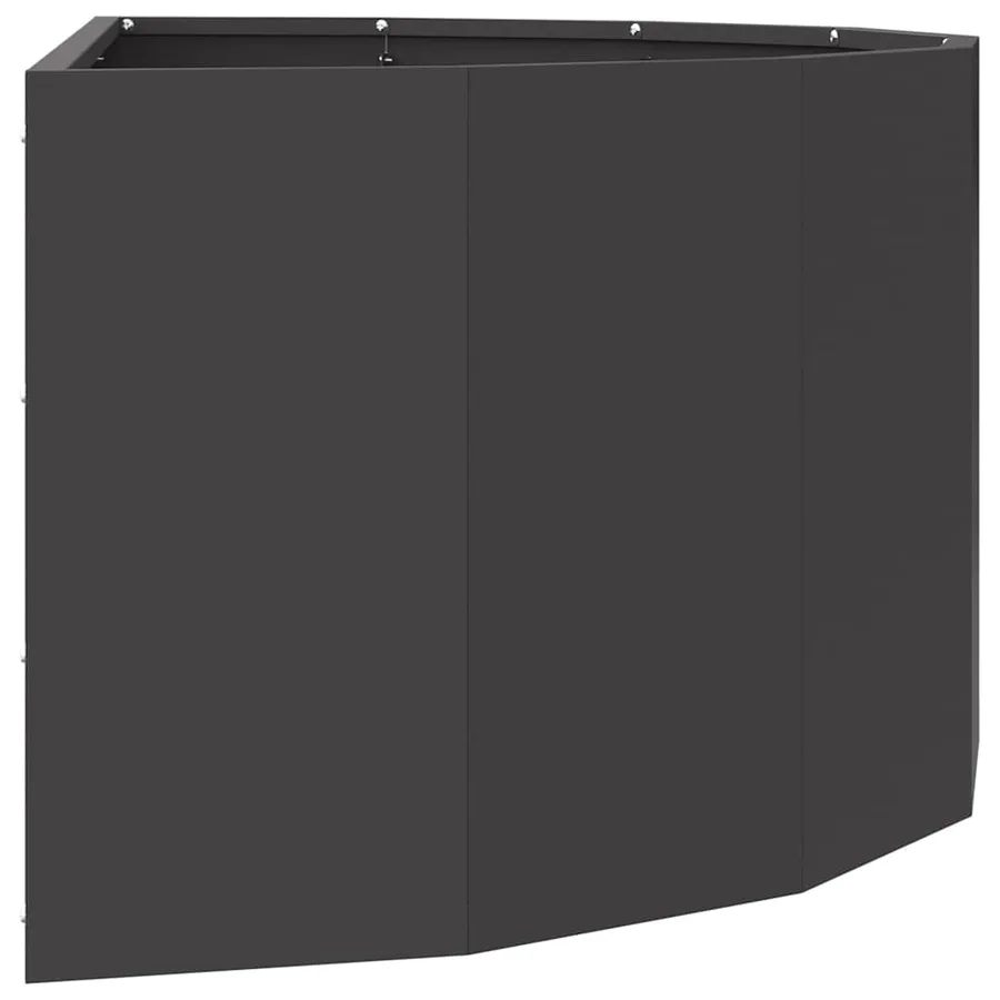 Jardinière Noir 90 x 45 x 35 cm Acier - 6