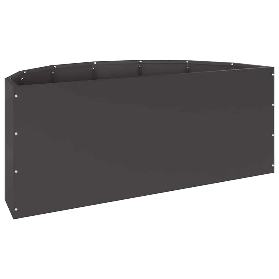 Jardinière Noir 90 x 45 x 35 cm Acier - 7