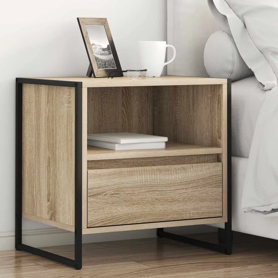Table de chevet avec tiroir 2 pcs Sonoma 50 x 39,5 x 50 cm