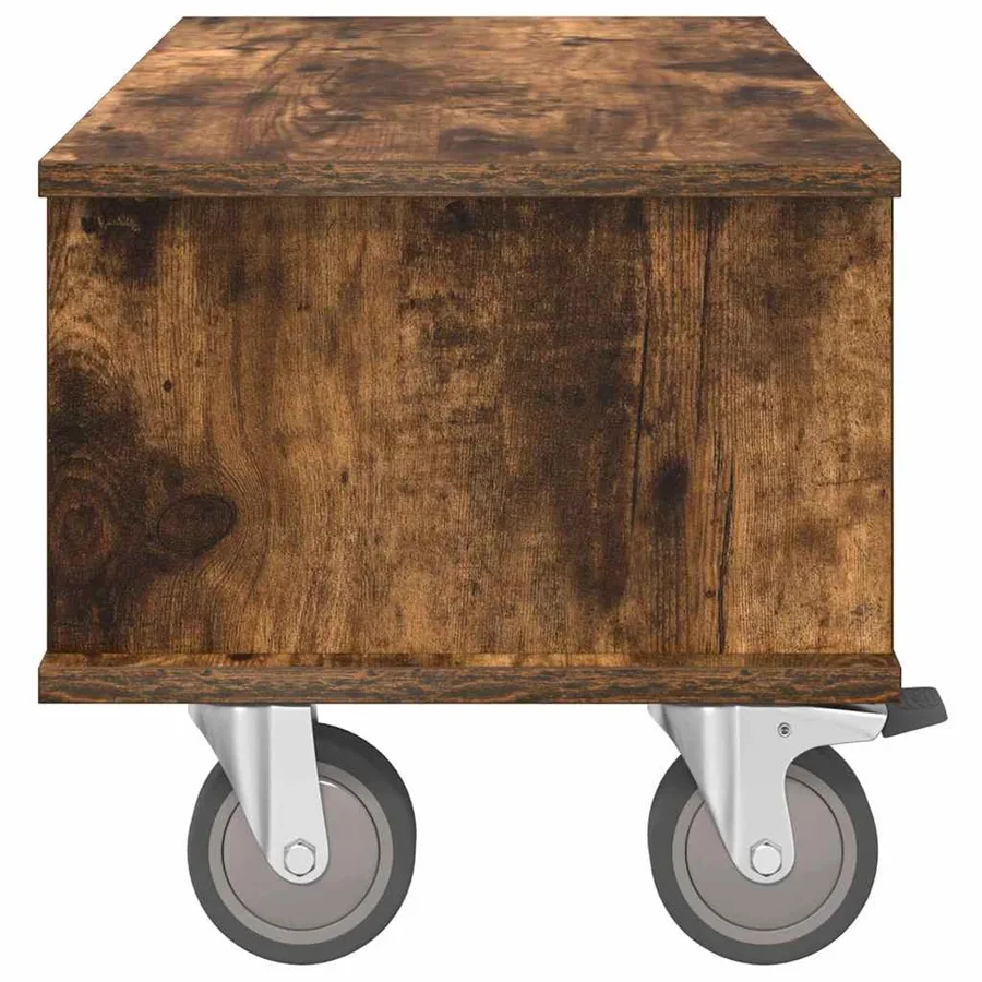 Meuble TV Chêne fumé 68,5 x 35 x 35 cm Bois d'ingénierie - 6