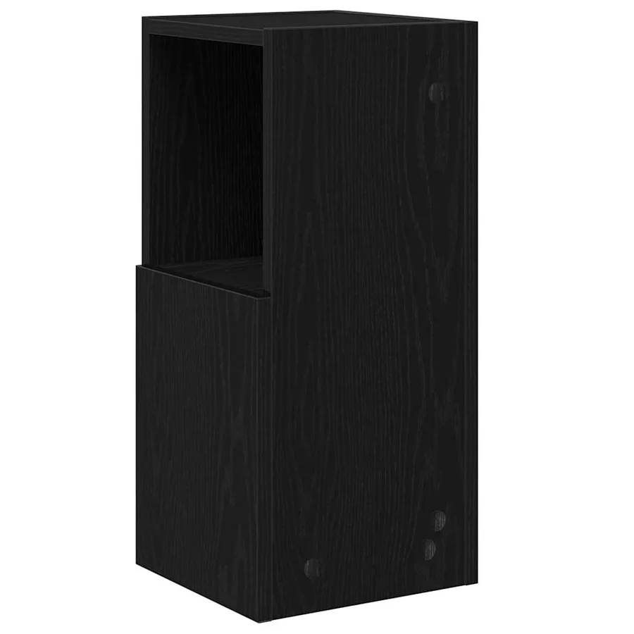 Meuble d'angle Chêne noir 25,5x25x55cm Bois d'ingénierie - 7