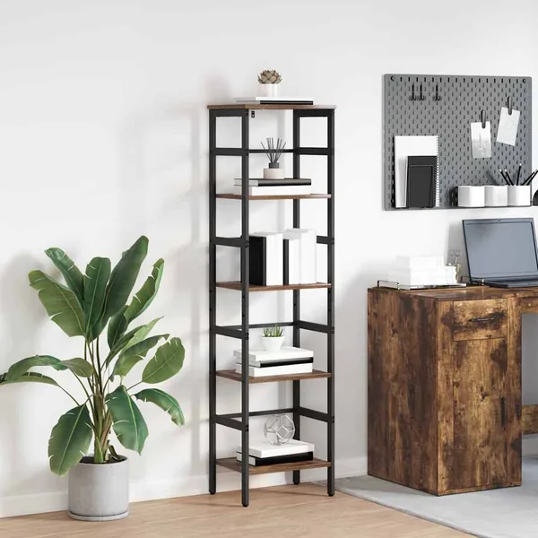 Étagère Chêne fumé 40 x 29,5 x 149 cm Bois d'ingénierie
