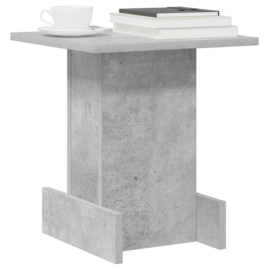 Table d'appoint Gris béton 35,5 x 35 x 40 cm Bois d'ingénierie - 3