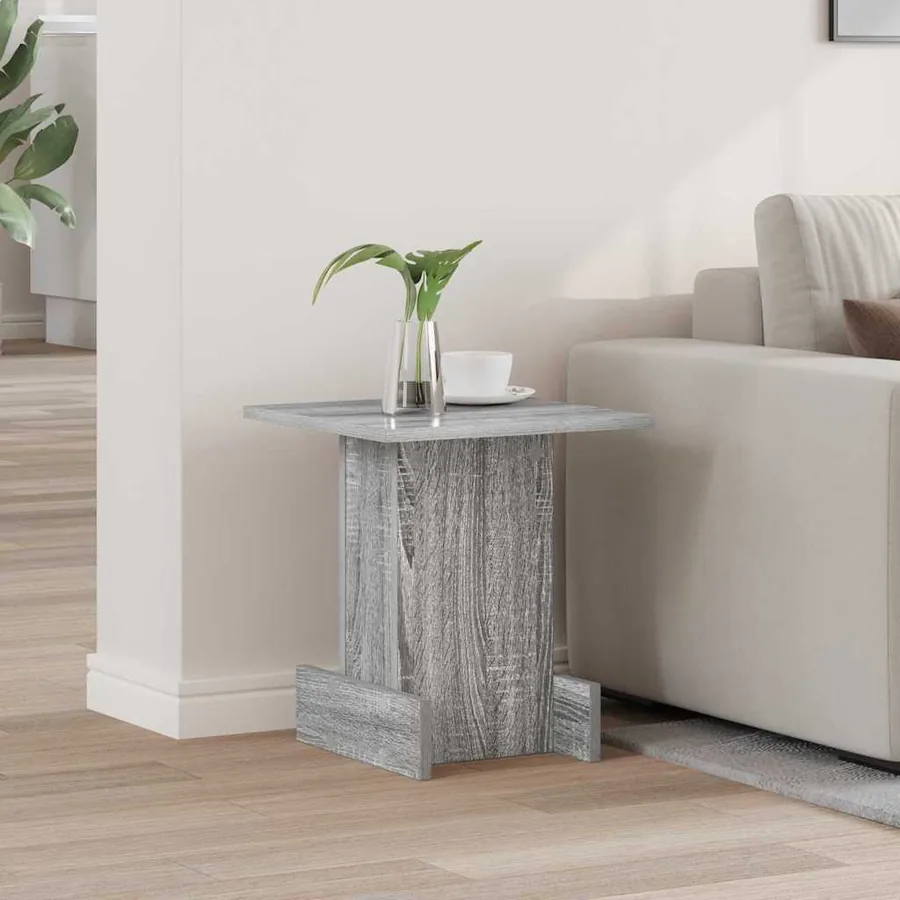 Table d'appoint Gris Sonoma 35,5 x 35 x 40 cm Bois d'ingénierie