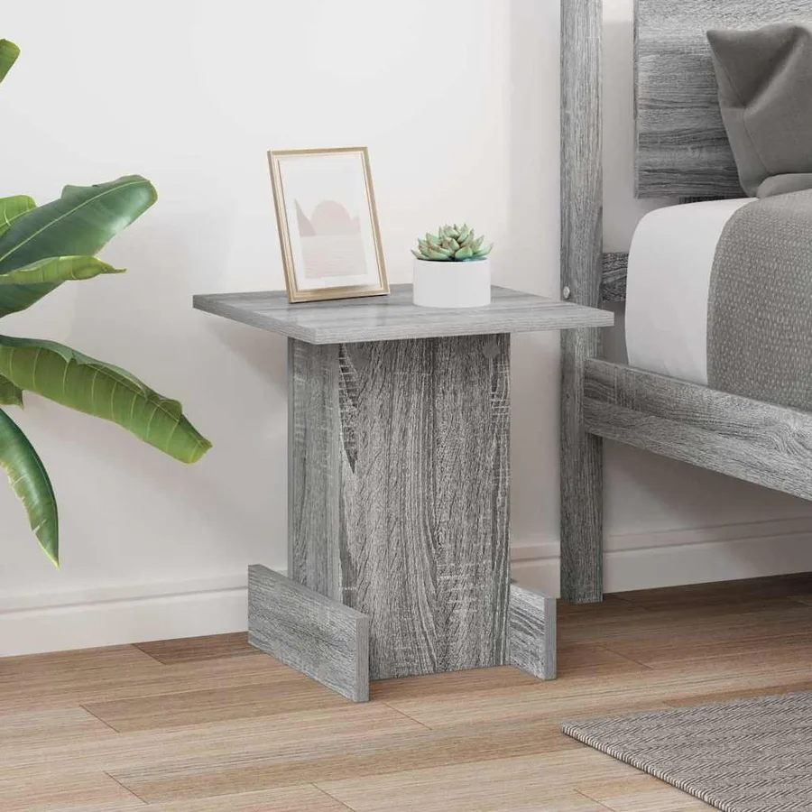 Table d'appoint Gris Sonoma 35,5 x 35 x 40 cm Bois d'ingénierie - 4