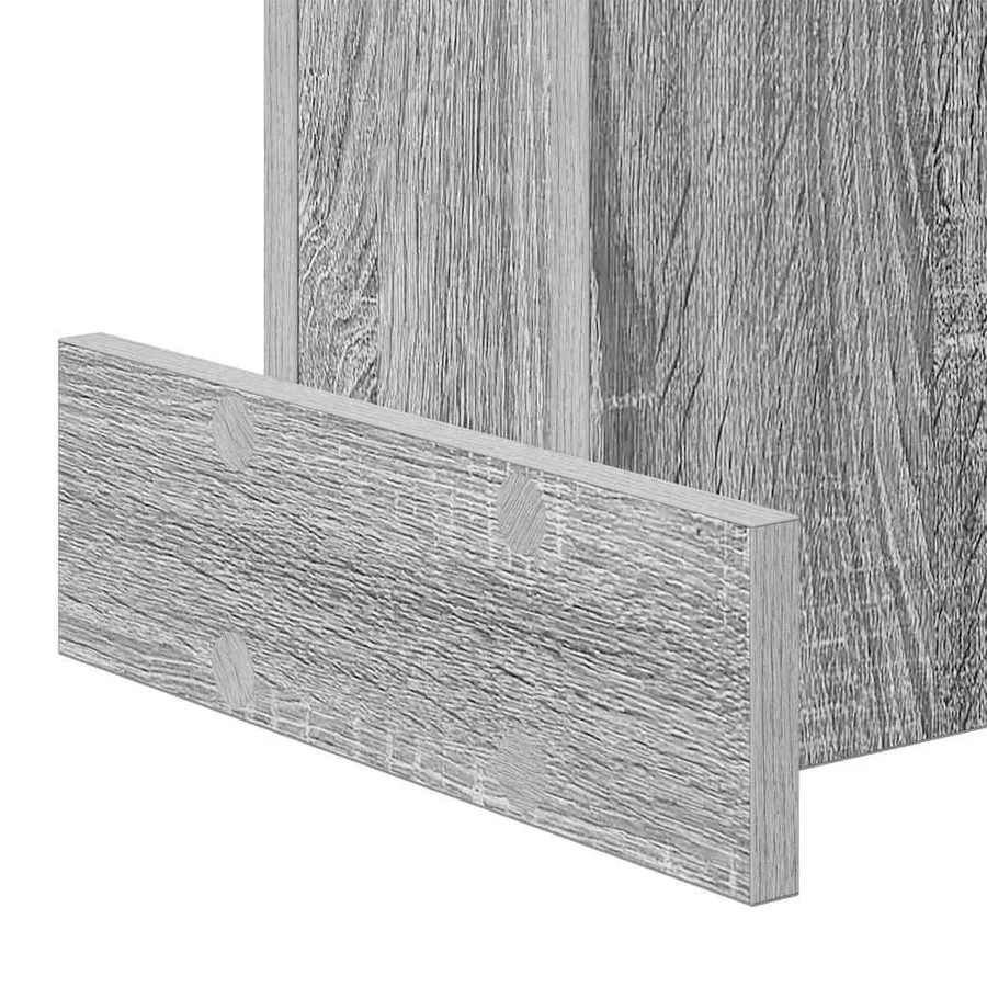 Table d'appoint Gris Sonoma 35,5 x 35 x 40 cm Bois d'ingénierie - 9