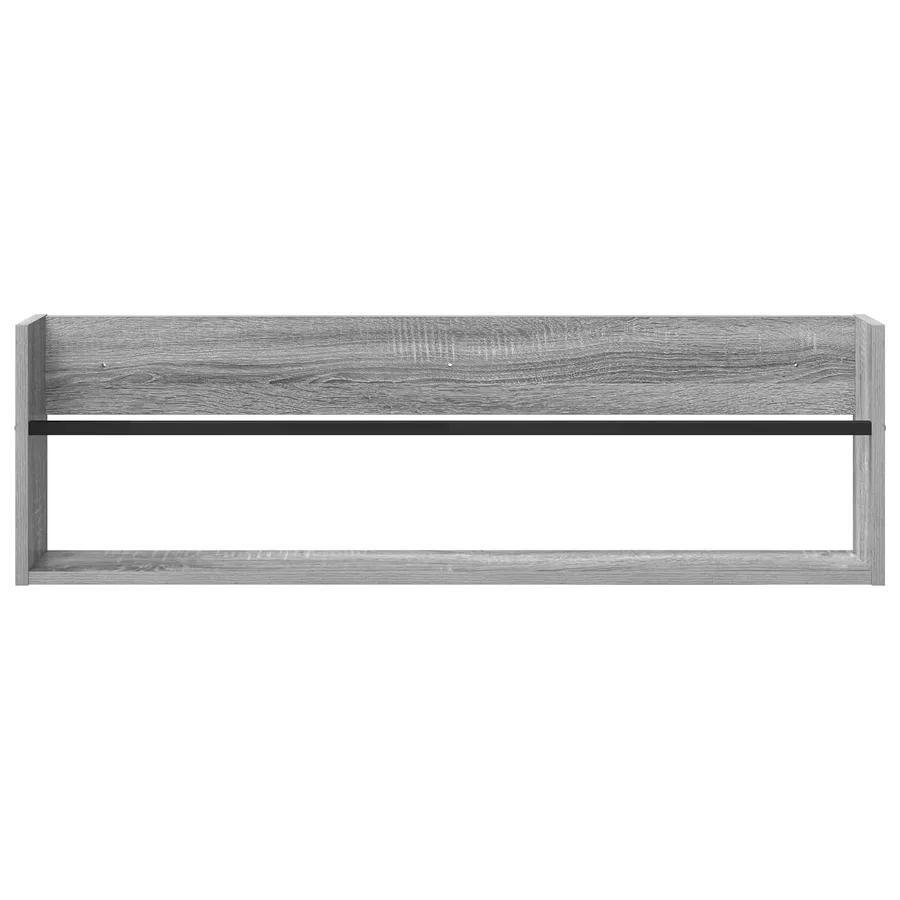 Étagère à magazines 2 pcs Gris Sonoma 100 x 12 x 30 cm - 6