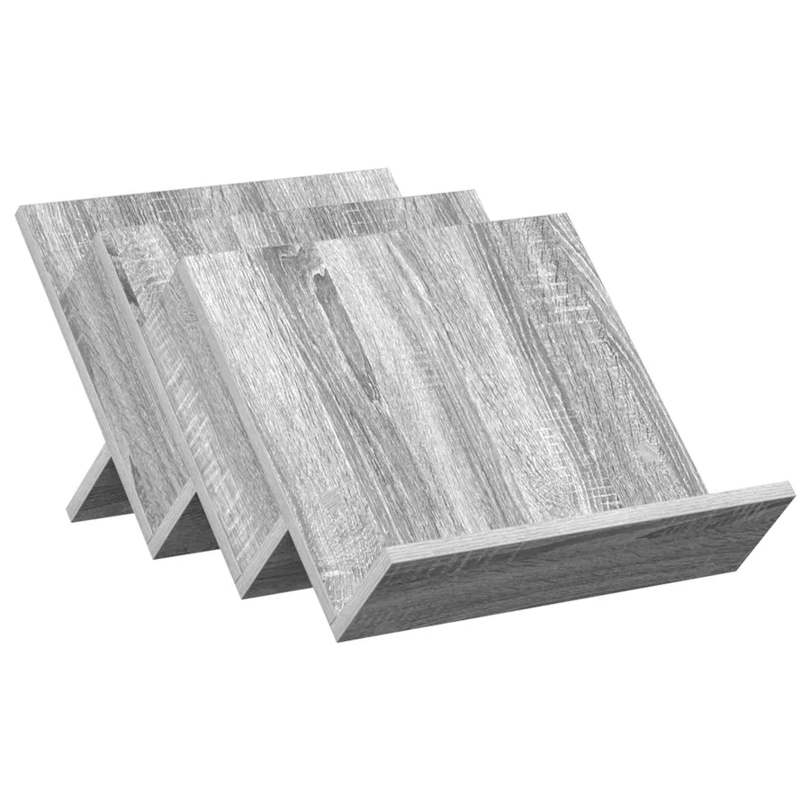 Étagère à magazines avec étagère Gris Sonoma 53 x 40 x 28,5 cm - 2