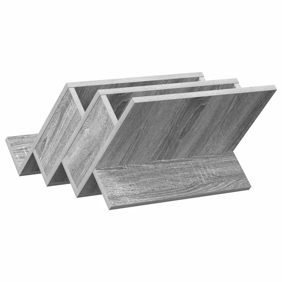 Étagère à magazines avec étagère Gris Sonoma 53 x 40 x 28,5 cm - 7