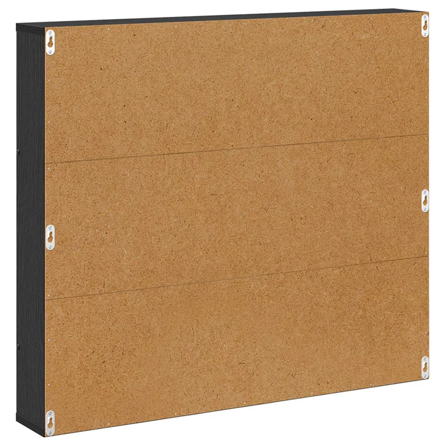Étagère à magazines avec étagère Chêne noir 80 x 12 x 70 cm - 7