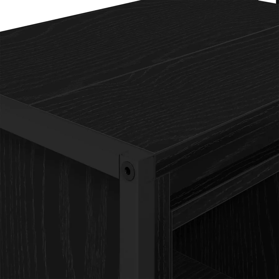 Cabinet de salle de bain avec porte Chêne noir 90 x 30 x 60 cm - 10