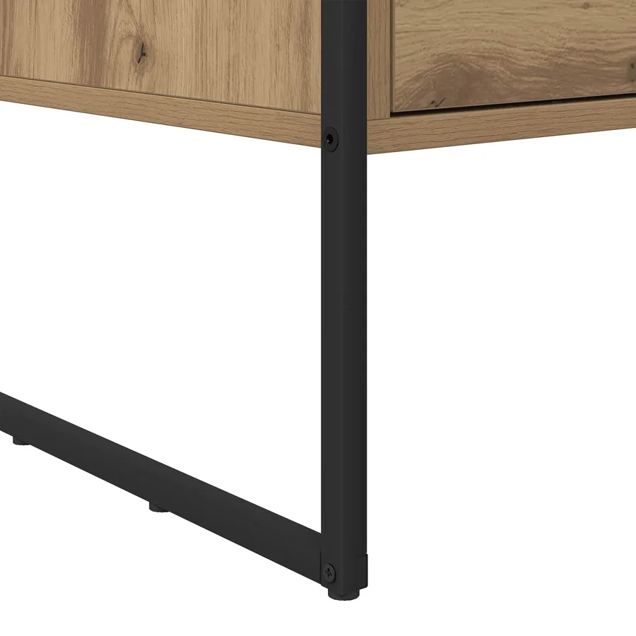 Table basse Chêne artisan 100 x 46 x 40 cm Bois d'ingénierie - 10