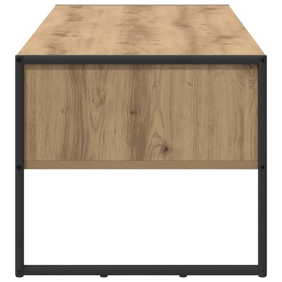 Table basse Chêne artisan 100 x 46 x 40 cm Bois d'ingénierie - 7