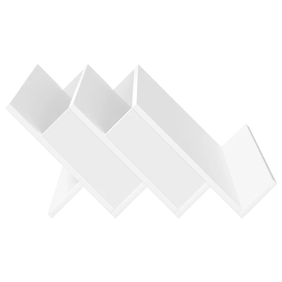 Étagère à magazines Blanc 65 x 53 x 28,5 cm Bois d'ingénierie - 6