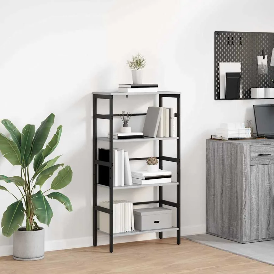 Étagère Gris Sonoma 60 x 29,5 x 115 cm Bois d'ingénierie