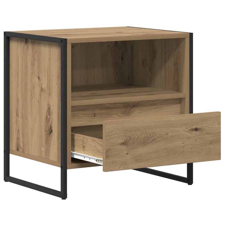Table de chevet Chêne artisan 50 x 39,5 x 50 cm - 10